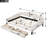 Upholstered Tufted Daybed With Two Drawers