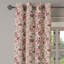 Rideau décoratif à œillets 2 panneaux East Urban Home, 50 po x 72 po, brun / corail beige-377570397