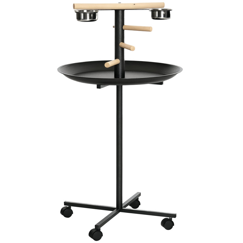 Wood Freestanding Feeding Station