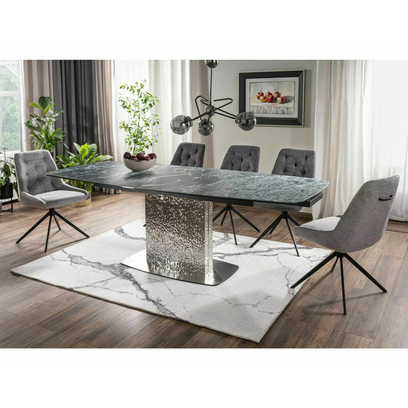 Ducey 90 cm Rectangular Dining Table, Grey