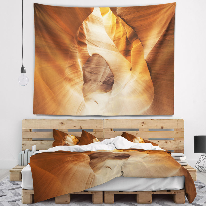 Tapisserie intérieure à l'intérieur du canyon Antelope, H 78 po x l 92 po