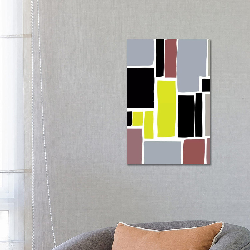 Multi-Colored Cutout Blocks by The Maisey Design Shop - Gallery-Wrapped Canvas Giclée on Canvas, Wrapped Canvas