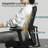 Ergonomic Mesh Office Chair with Seat Slide & 3D Armrest, Modern Computer Chair with Adjustable Lumbar, 135°Rocking Desk Chair for Office & Commercial Use