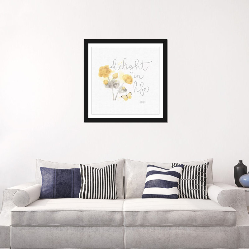 « ensoleillé day vi », reproduction d’impression sur toile tendue, Papier d'art encadré noir, H 24 po x l 24 po x P 1 po