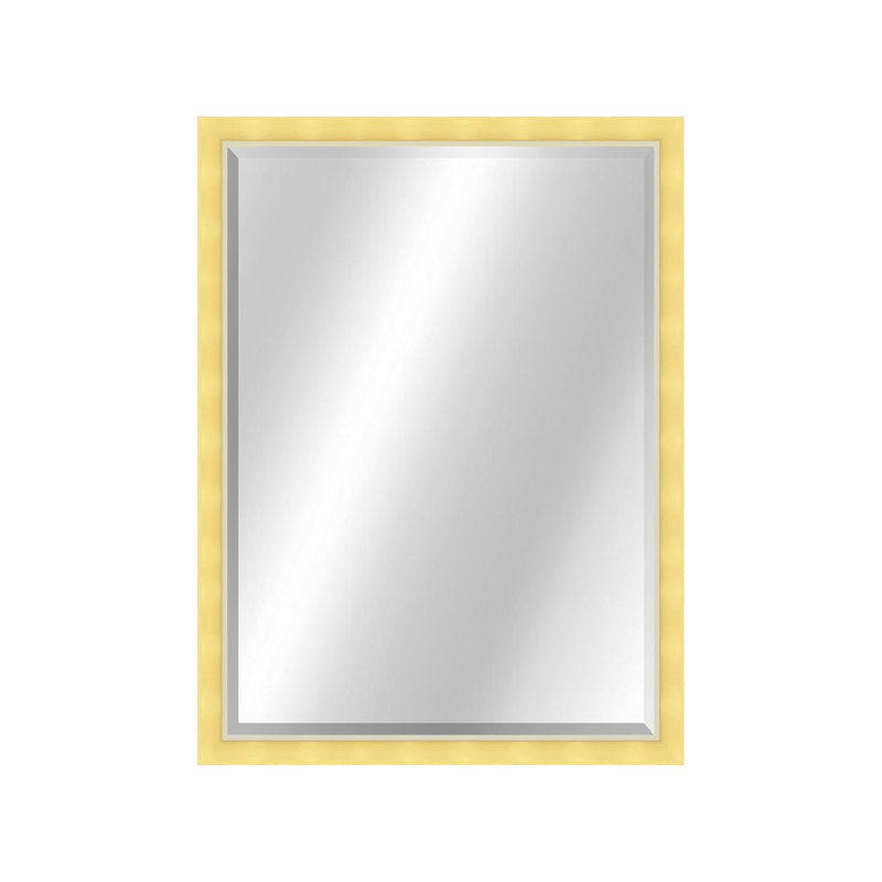 Metropolis II Rectangle Wall Mirror, 31.75" x 25.75", Gold/Silver