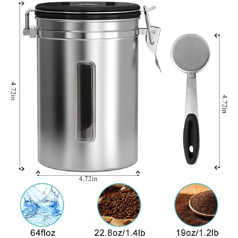 Haitral Condiment Storage & Accessories, Sliver