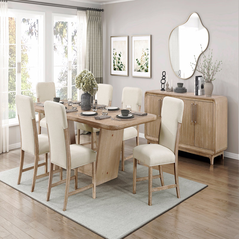 Ensemble de chaises d'appoint modernes et confortables en chenille beige moelleuse 2 pièces