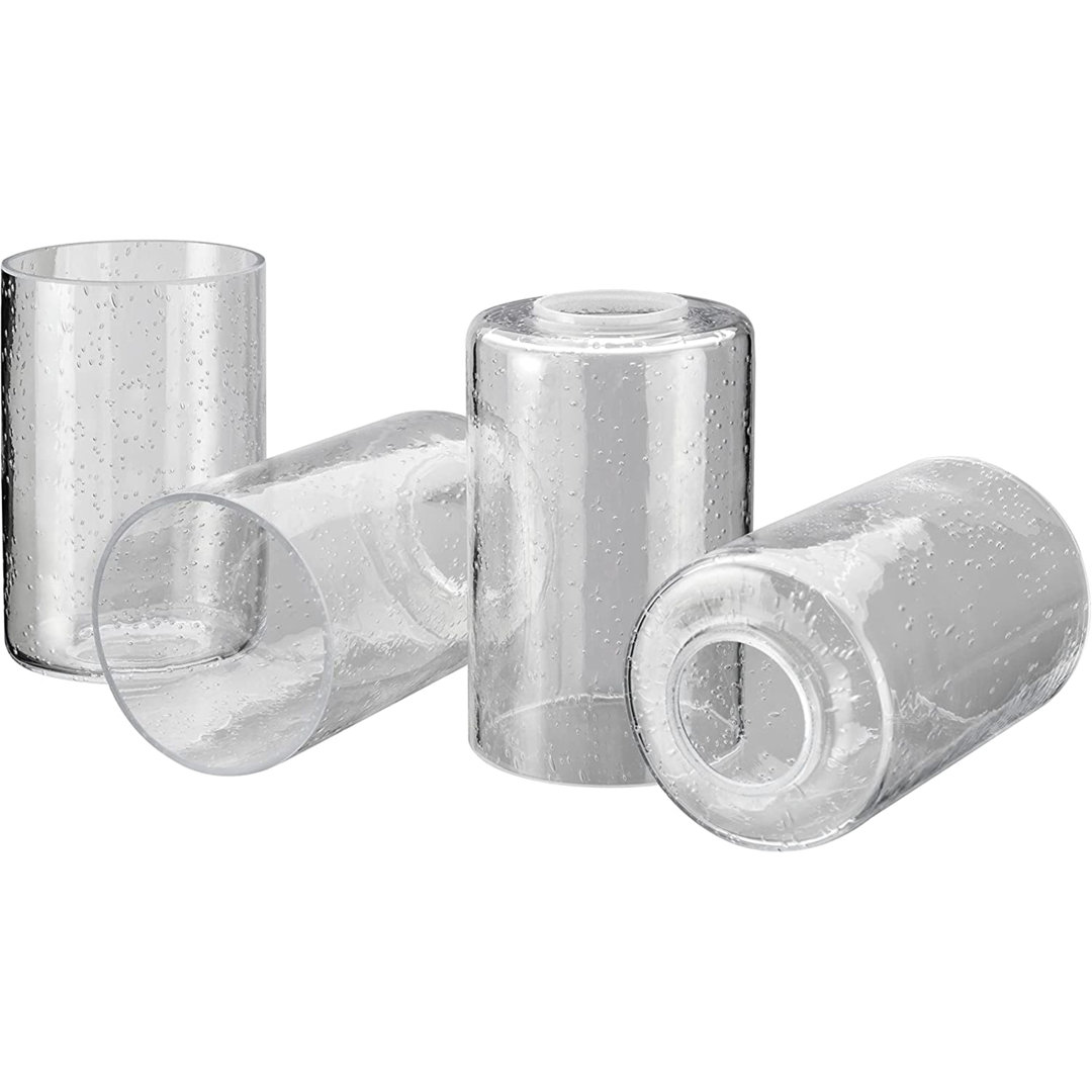 5.5'' H Glass Drum Wall Sconce Shade (Set of 4) Ebern Designs