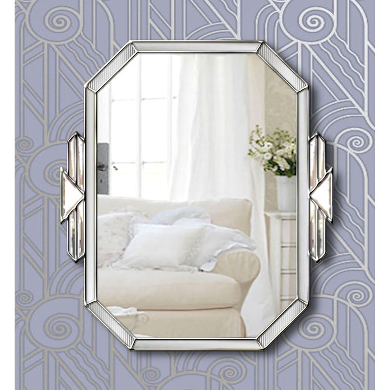 Jaquelin Flat Wall Mirror, Silver