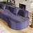 118''L Compression Sofa Bed Tatami Cashew-Shaped Sofa Curved Couch Chesterfield Sofa Sectional Sofa-44877366
