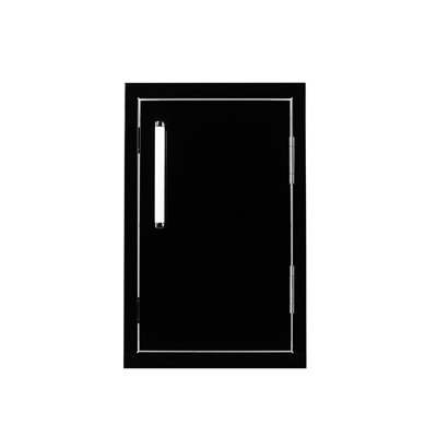 Noir: porte simple verticale