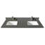 Ensemble de meuble-lavabo double 63 po avec miroir UGashik-710969389-711194638