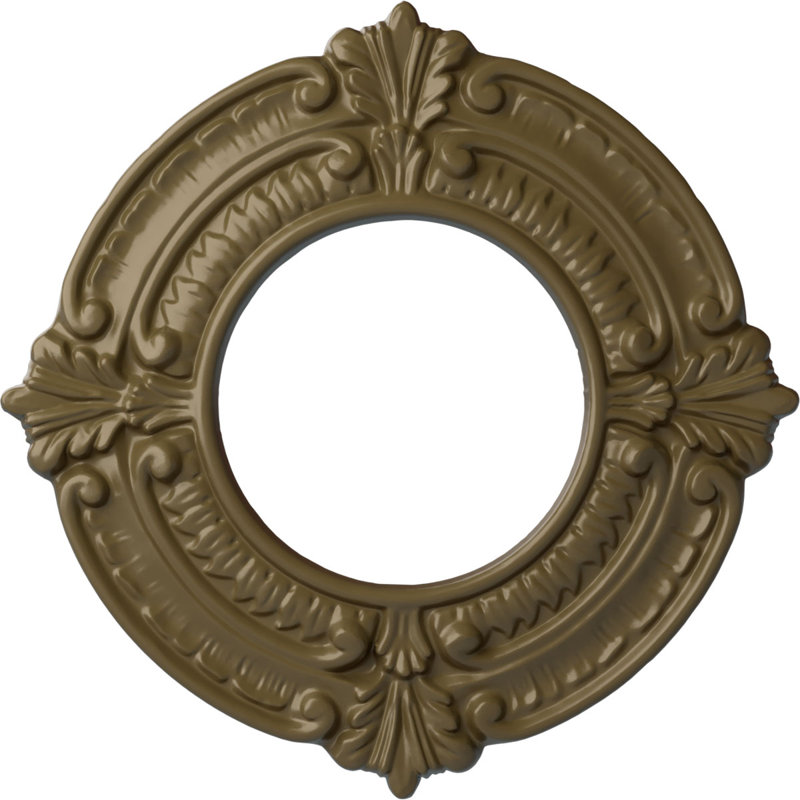 Médaillon de plafond Endurathane Benson, DO 9 po x P 4 1/8 po x P 5/8 po (convient aux auvents jusqu'à 4 1/8 po)