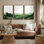 Art mural encadré, rétro, antique, classique pour chambre à coucher - 16 po x 24 po x 3 panneaux
