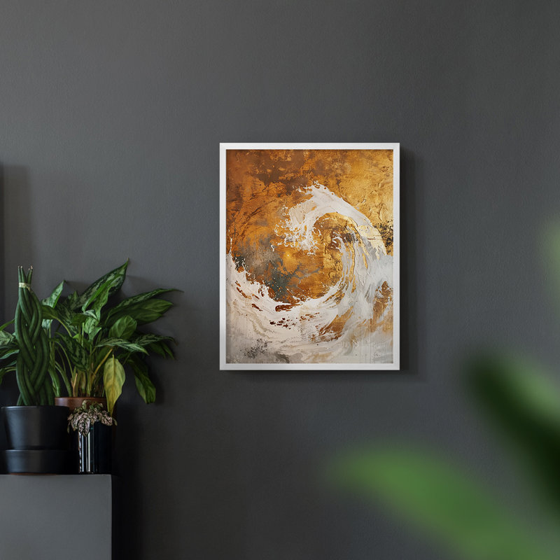 Série ABSTRACT CDxxvi - reproduction encadrée de qualité supérieure - prête à être accrochée - aucun clou requis AAI401184