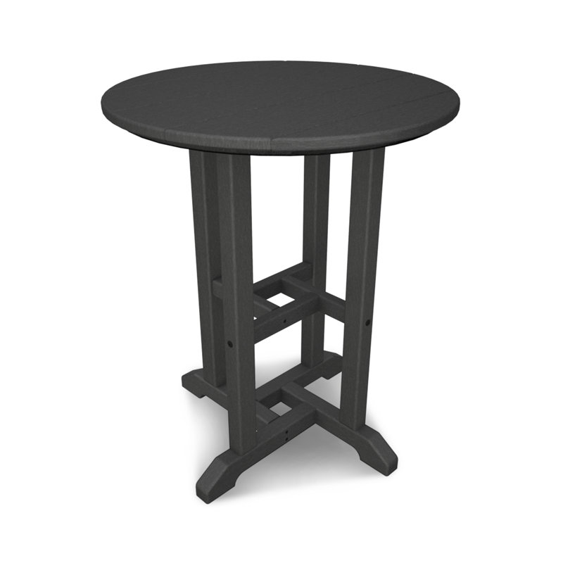 Table bistro POLYWOOD, Gris ardoise