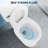 21" Comfort Height Round Two-Piece Toilet, Raised Seat, Side Press-Flush, Ceramic Construction with Plastic Lid