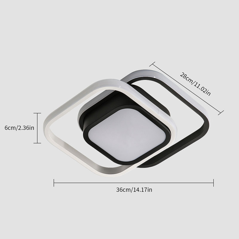 Nele LED Ceiling Light 3000K/6000K(White/Warm Light), Warm Light