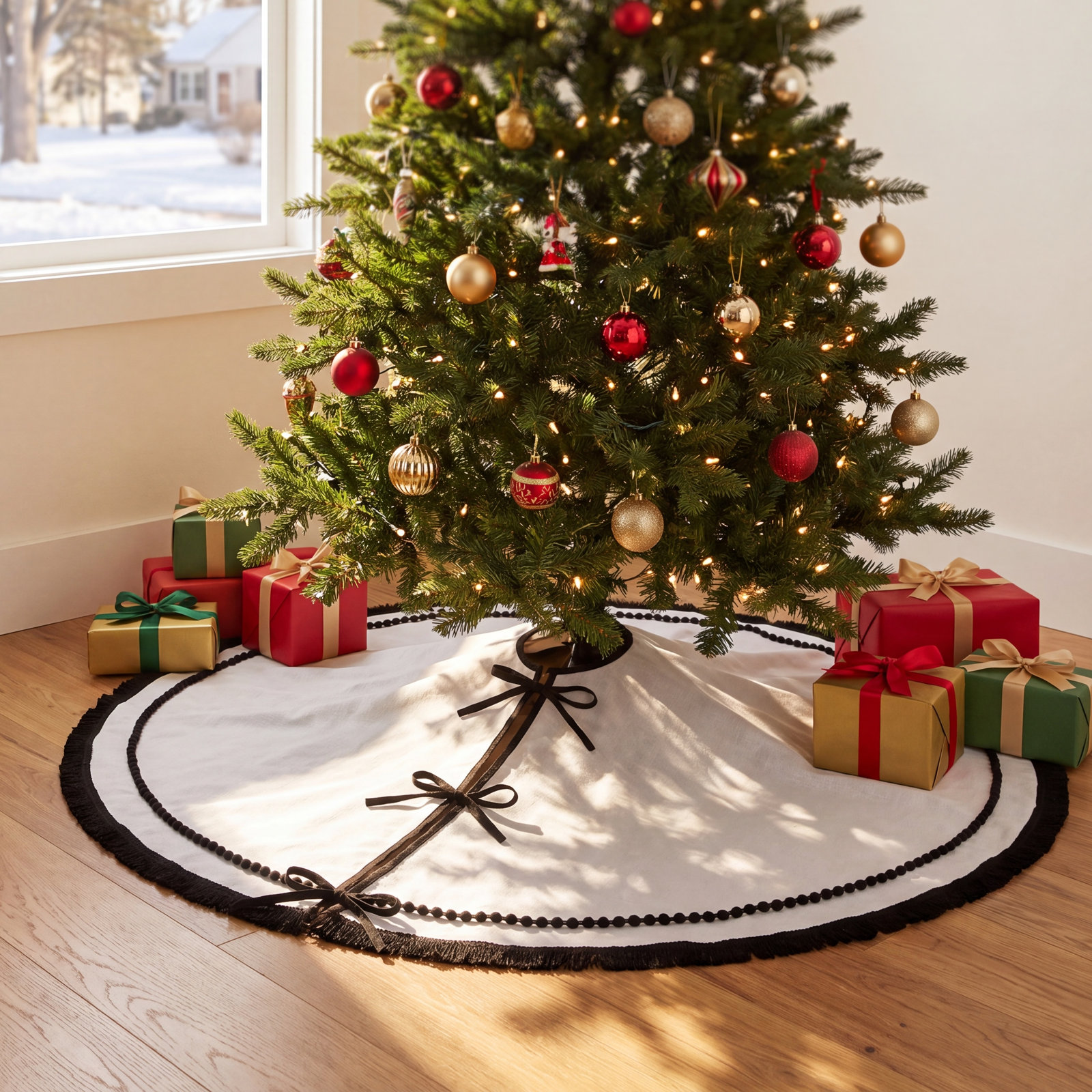 Embroidered Tree Skirt