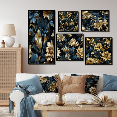 Mormont - Damask Wall Art Prints Set Of 5