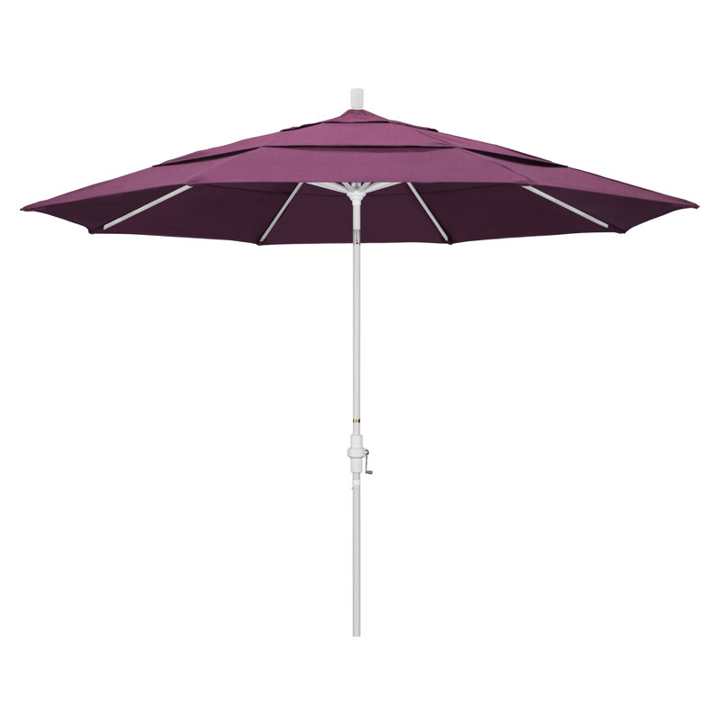 Parasol de marché Broadmeade octogonal Sunbrella, Toile performance moka