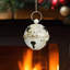 Ensemble de 6 décorations de Noël rétro en forme de cloche de Noël, 5 grandes décorations d'arbre de Noël en métal rustique-1543324263