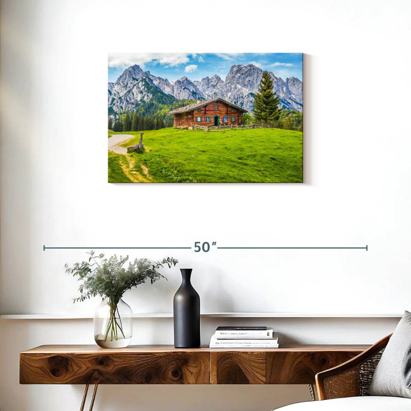 Alvord Chalet In The Alps, 20" H x 30" W