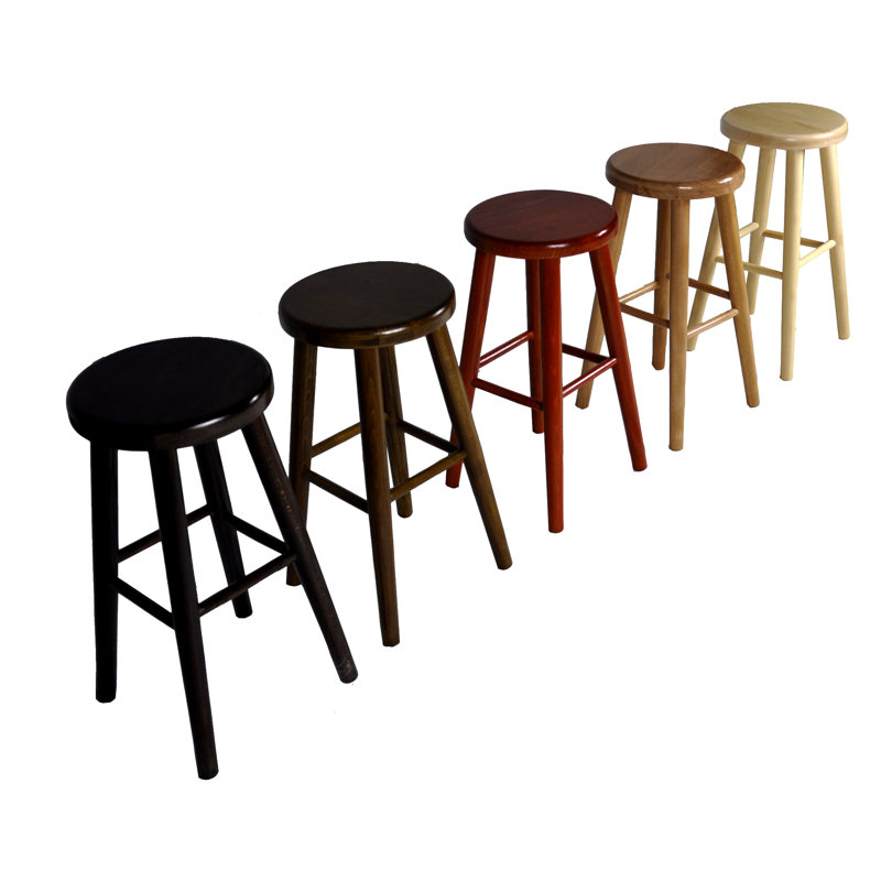 Bar Stool, Varnished beech, 60cm