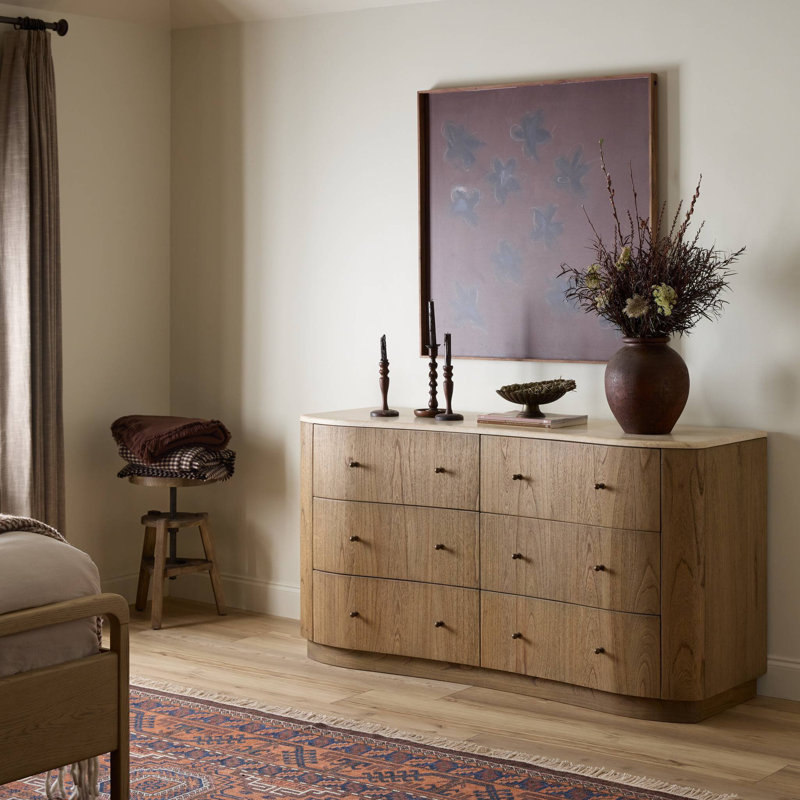 Boa 6 Drawer Dresser-Sandy Mindi Veneer