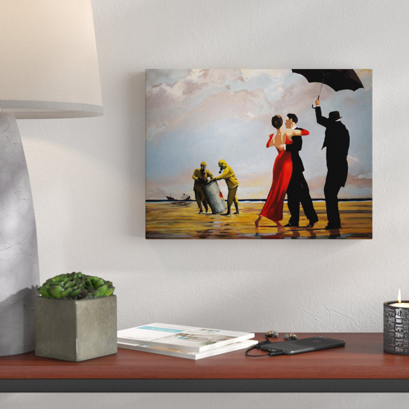« toxique beach », reproduction d’impression sur toile tendue, H 36 po x l 48 po x P 1,5 po