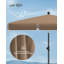 Burdzel Rectangular Market Parasol-24857056-24857057