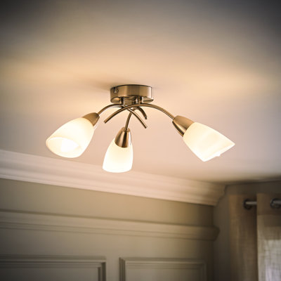 Mireia Glass Semi Flush Mount