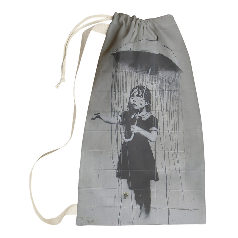 Fabric Laundry Bag with Handles, Small (29" H x 18" W x 1" D)