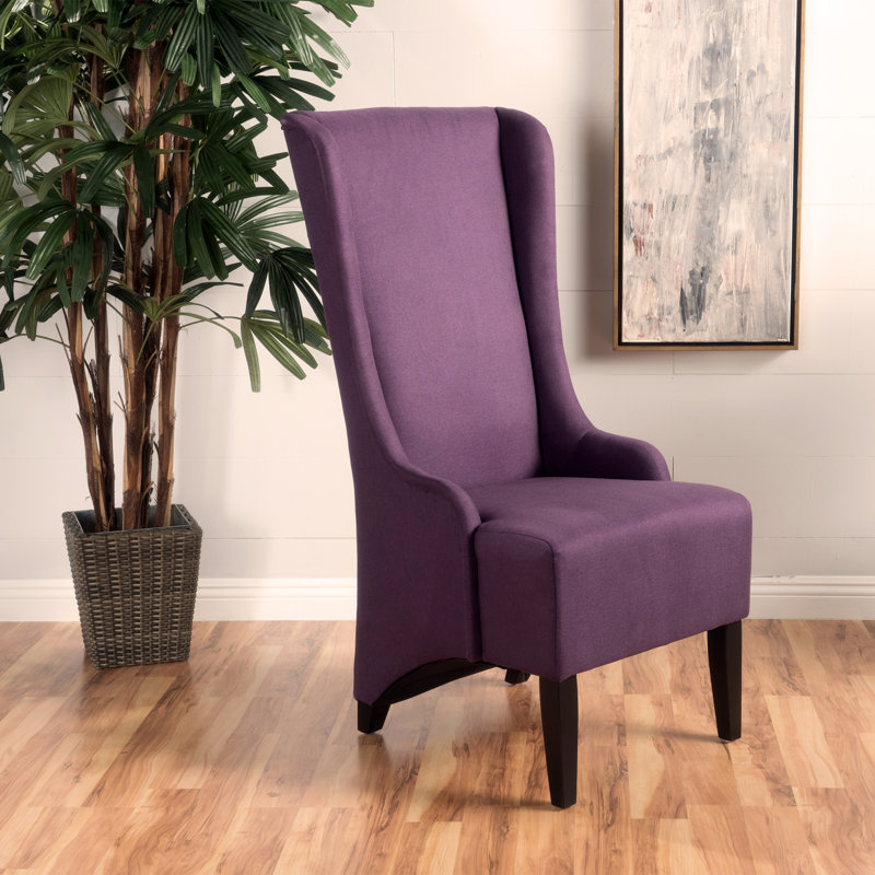 Aphton 19.5'' H Upholstered Side Chair, Plum
