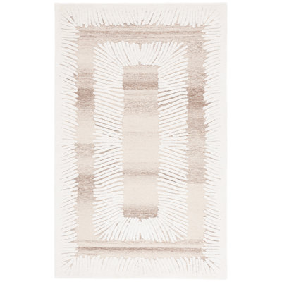 Tapis ivoire / brun Ebony 814