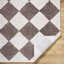 Machine Washable Shaggy Boho Dark Brown Area Rug-1335047405