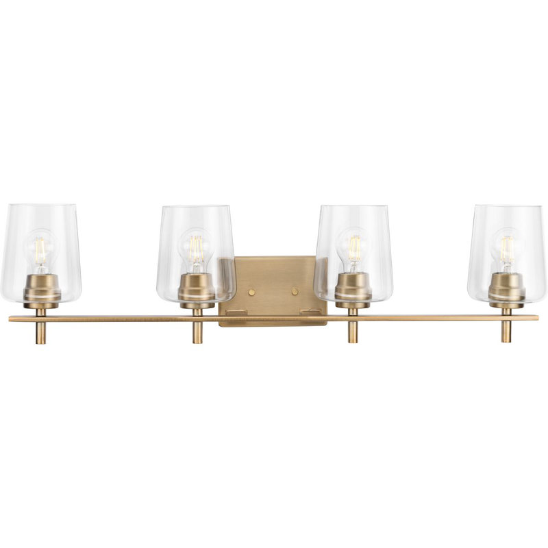 Calais 4 - Light Dimmable Vanity Light, Vintage Brass