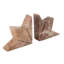 Serre-livres en marbre rose onyx