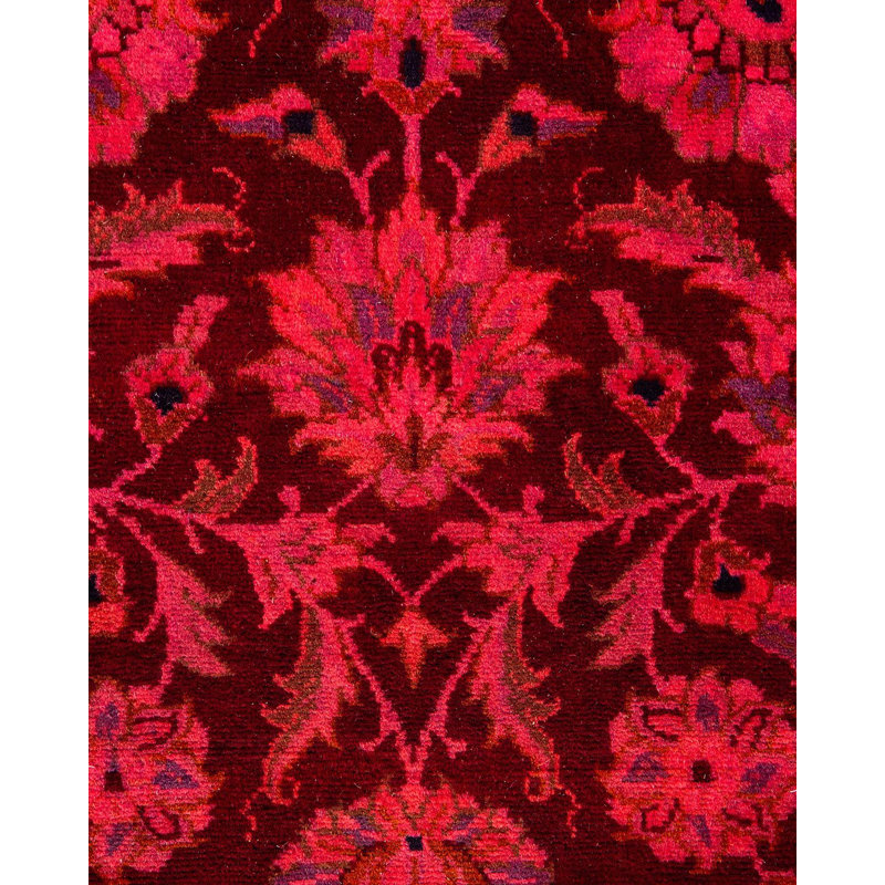 Tapis unique noué à la main Weirsky - rose Weirsky