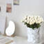 12PCS Fleurs artificielles roses en soie-404937729