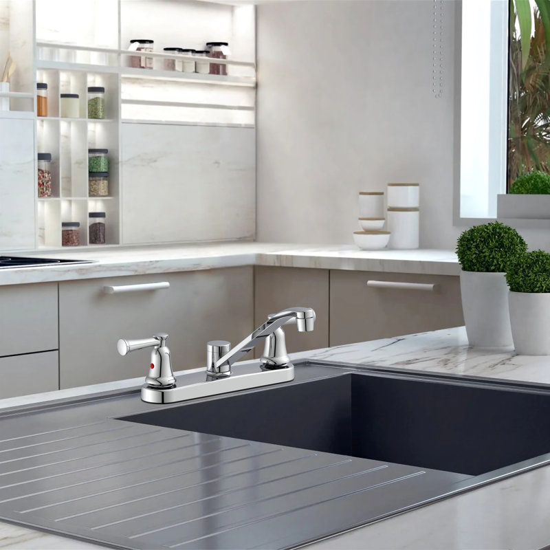 2-handle Bathroom Faucet, Chrome