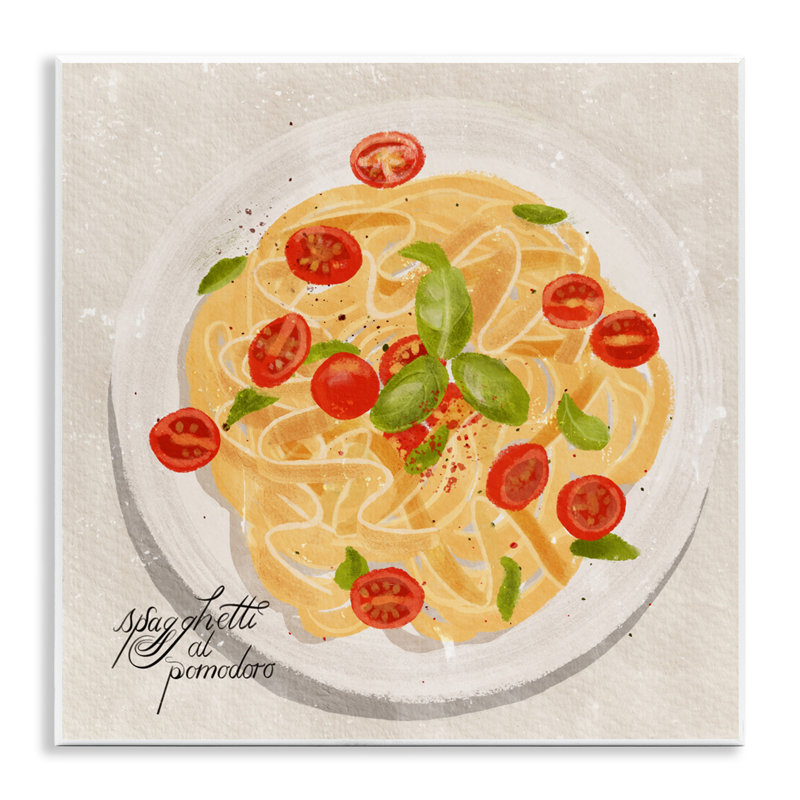 «Italian Spaghetti Meal», art mural par Juliet Rose Philips