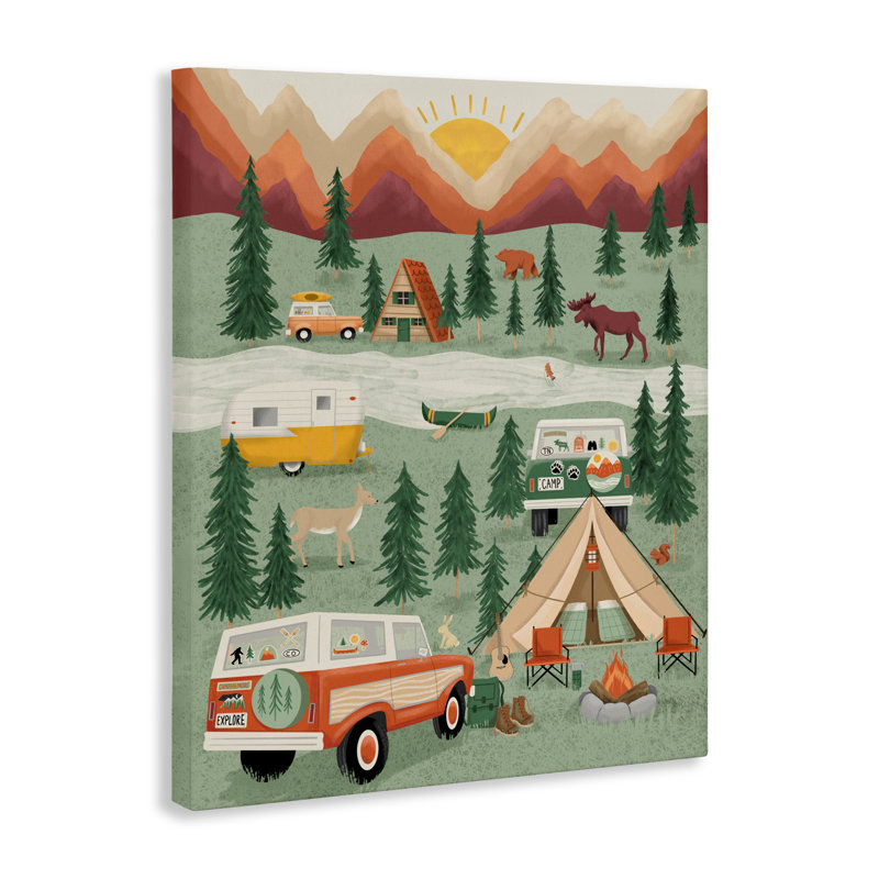 Grande toile de camping pour l'extérieur, design par Jilly Jack Designs, H 48 po x l 36 po