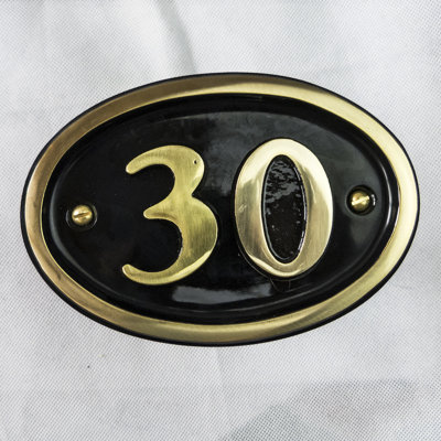 Tyrinia 10cm H Reflective Aluminum House Number