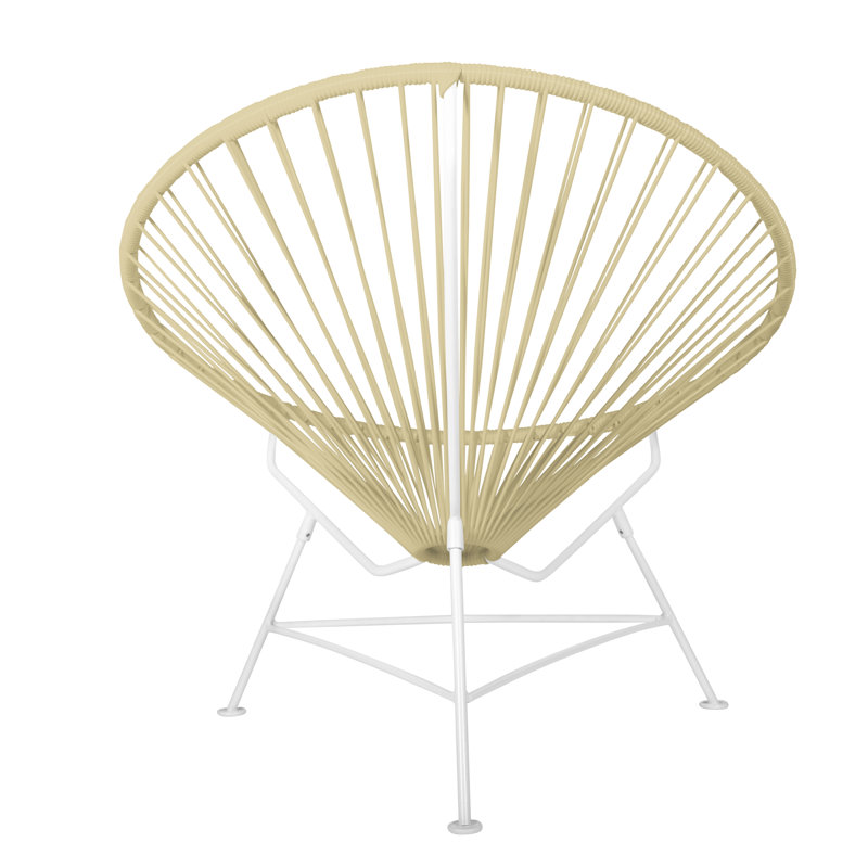 Innit Indoor Handmade Lounge Chair, Wheat/White