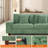 Chenille Sofa Square Arms Sofa-123136983