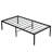 Heavy Duty Twin Black Metal Bed Frame With Assembly, Noiseless Usage, 750 - Pound Static Tolerance, Firm Mattress Support By Reinforced Slats, Storage Under Bed, And Connection Holes, Suitable For-1424613090
