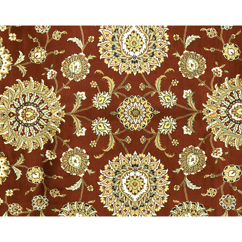 Handmade Silk and Wool Area Rug