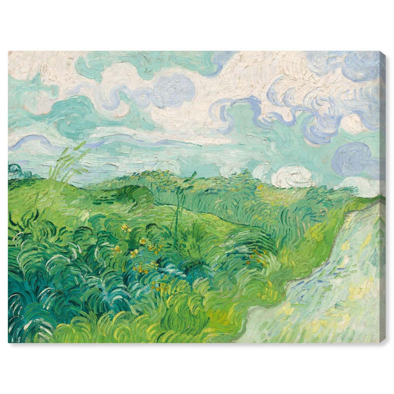 «Green Wheat Fields», célèbre artiste sur toile par, H 24 po x l 30 po, Toile tendue avec châssis