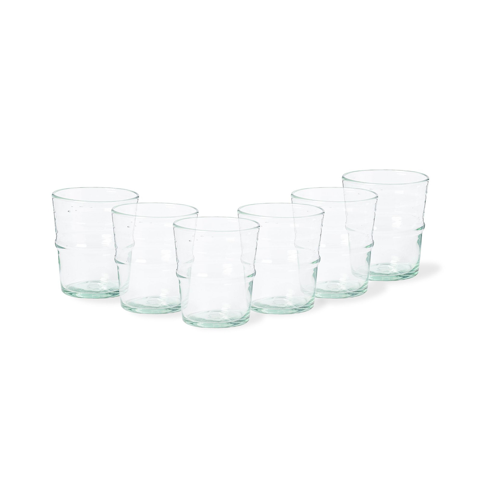 Set/6 Recycled Tall Glass Tumblers, 22.66 oz.